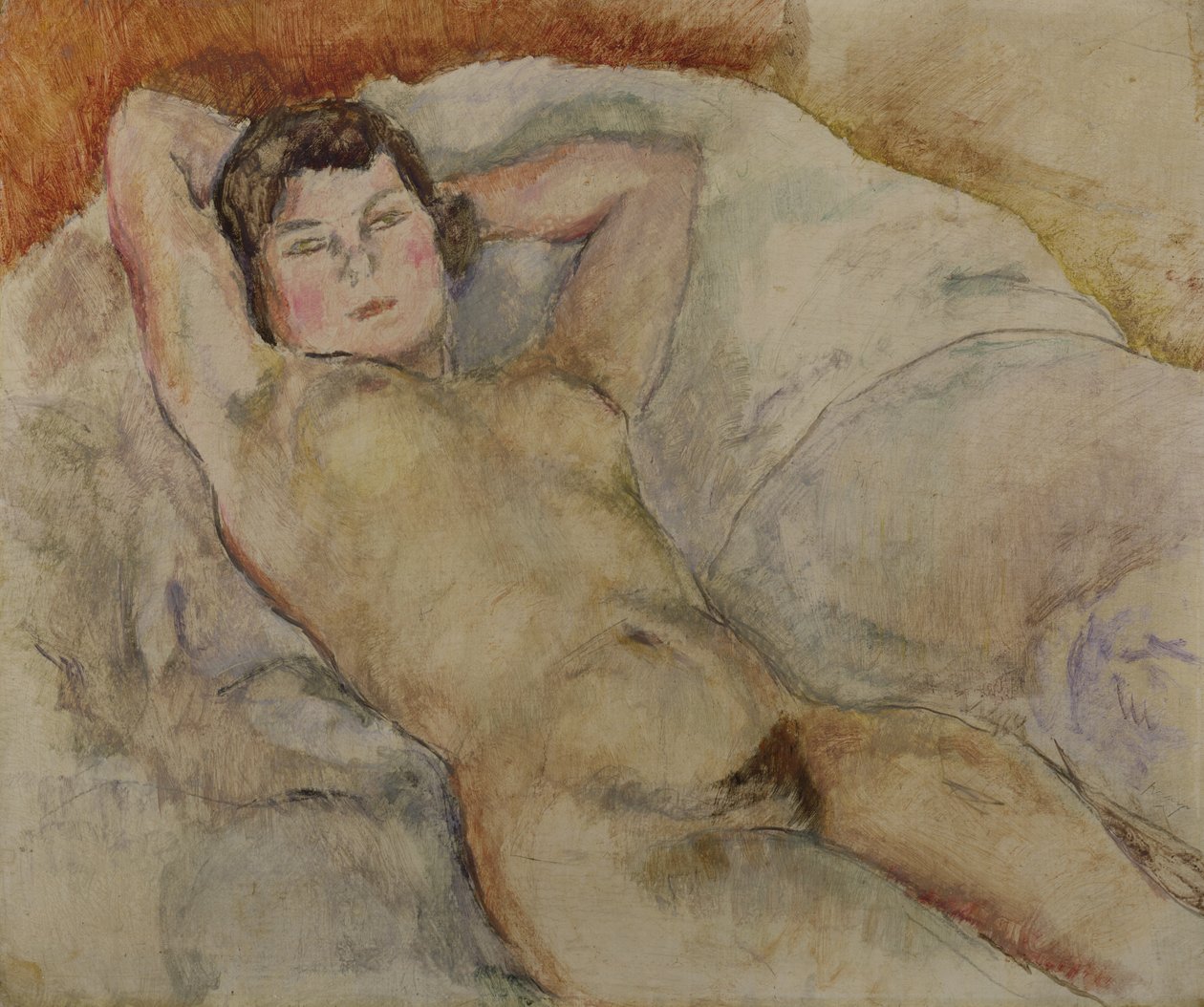 Reclining Nude, c.1909 by Jules Pascin