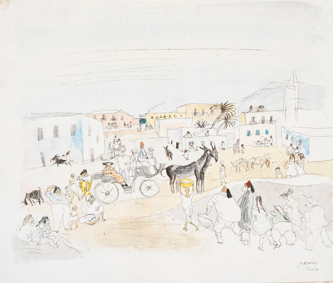 Tunis by Jules Pascin