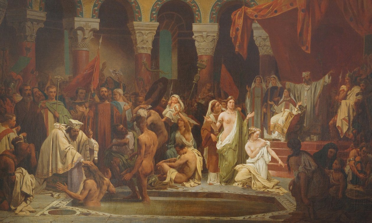 The Baptism of Clovis by Jules Vincent Rigo