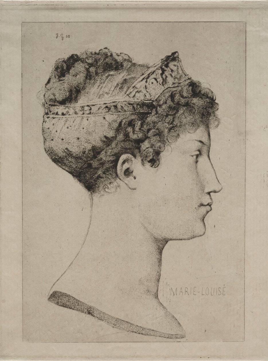 Marie Louise in Profile by Jules de Goncourt