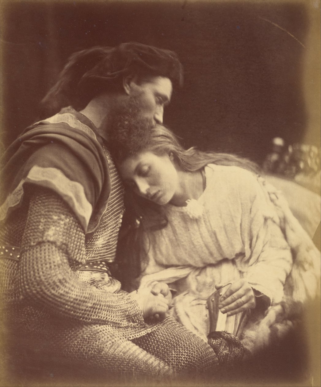 Parting of Sir Lancelot and Queen Guinevere by Julia Margaret Cameron