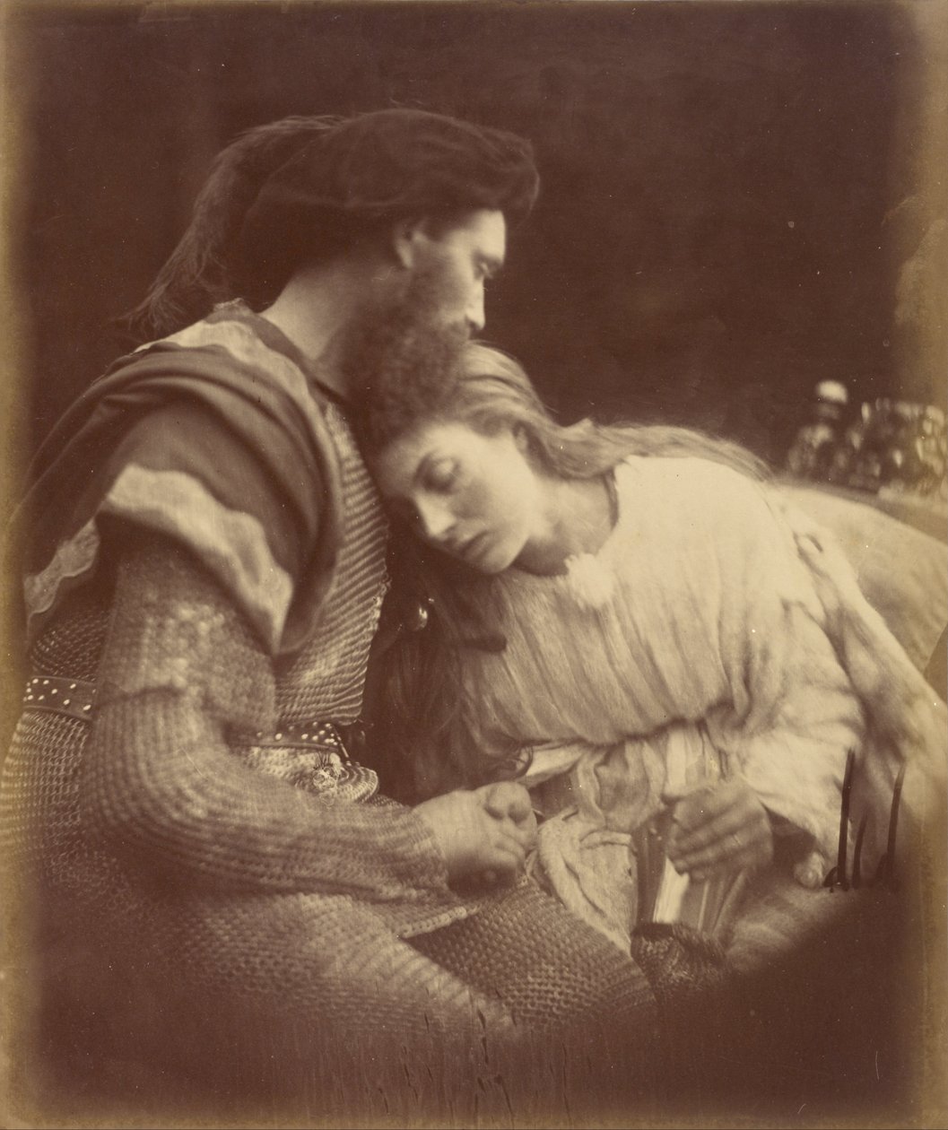 The Parting of Sir Lancelot and Queen Guinevere by Julia Margaret Cameron