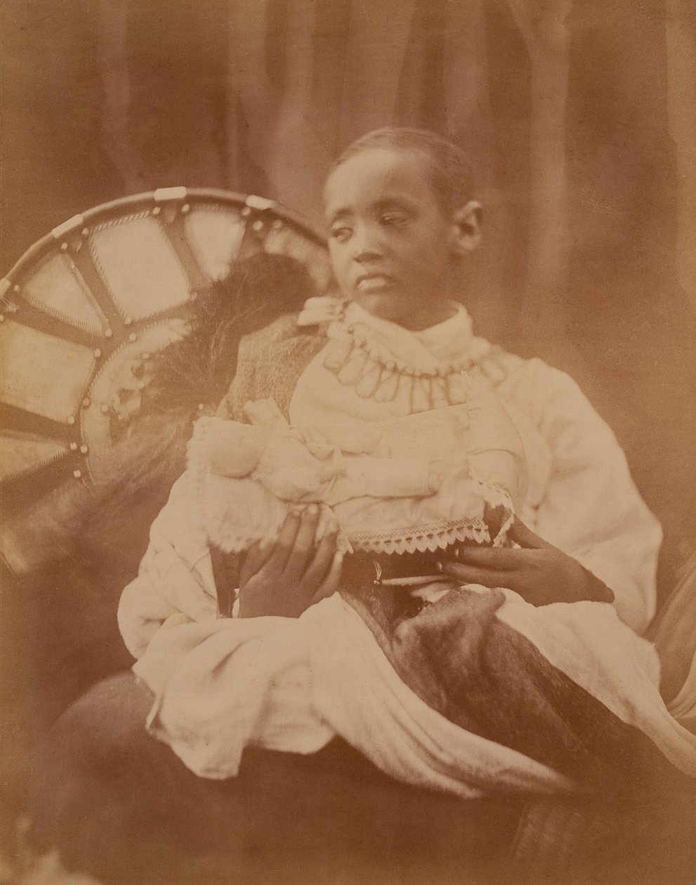Prince Dejatch Alamayou of Abyssinia by Julia Margaret Cameron