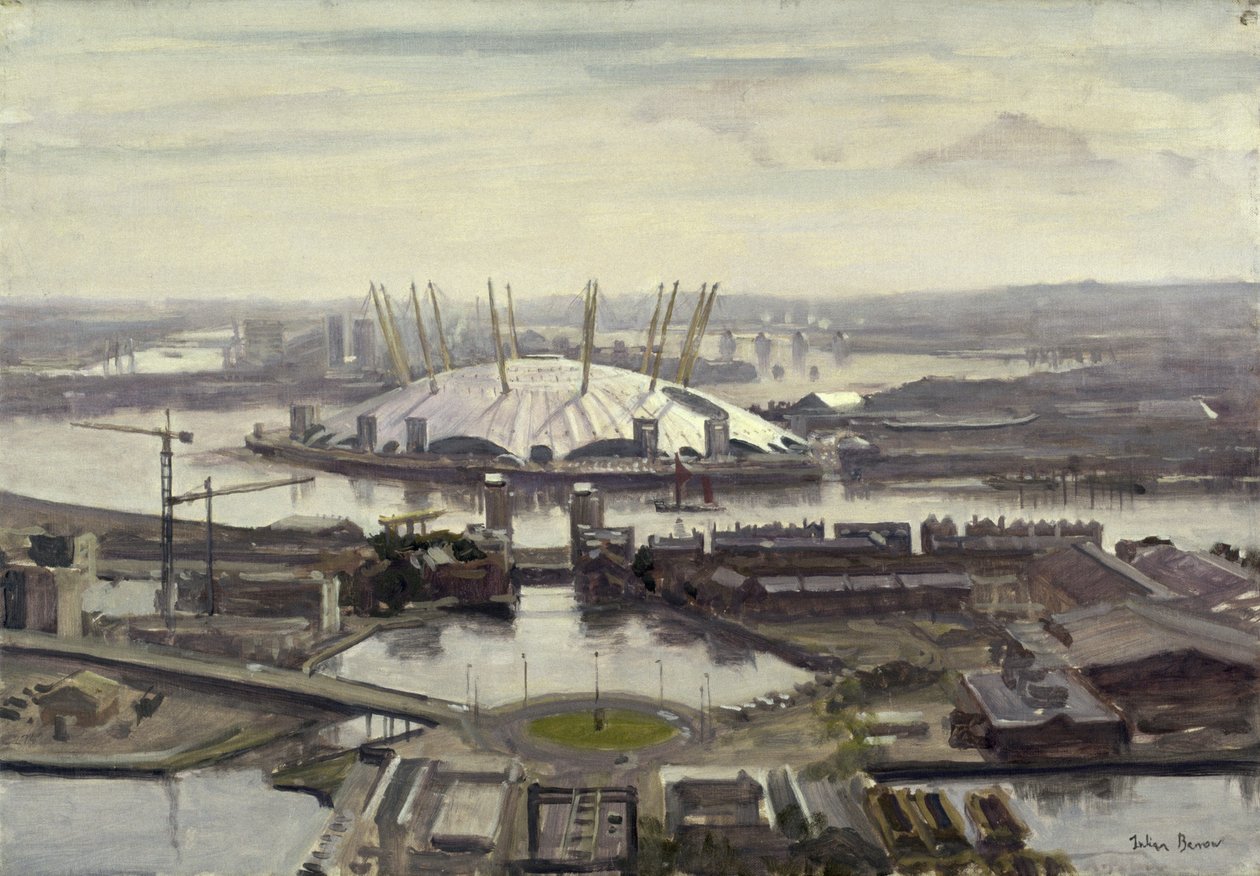 The Millennium Dome from Canary Wharf by Julian Barrow