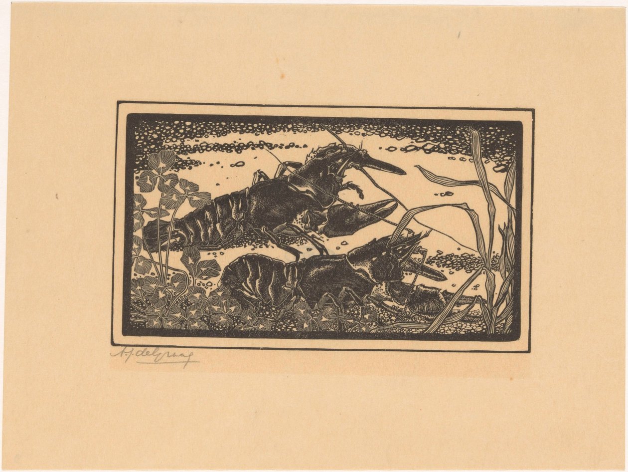 Two Crayfish by Julie de Graag (signed by artist)