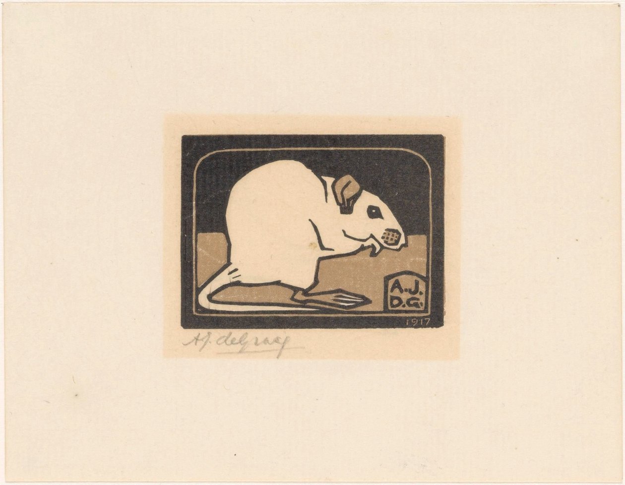 Sitting Mouse by Julie de Graag (signed by artist)