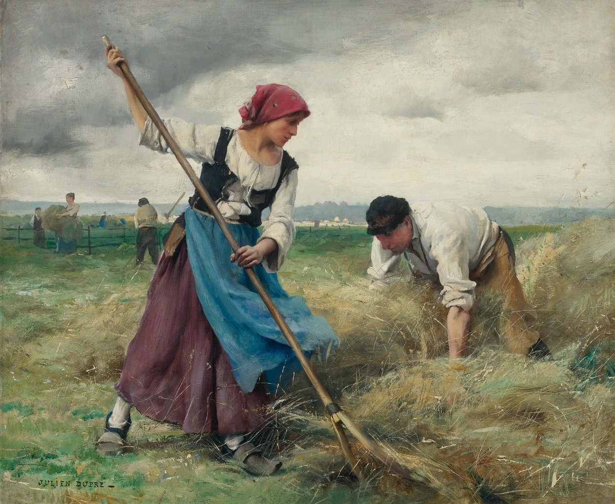 The Harvesting of the Hay by Julien Dupre