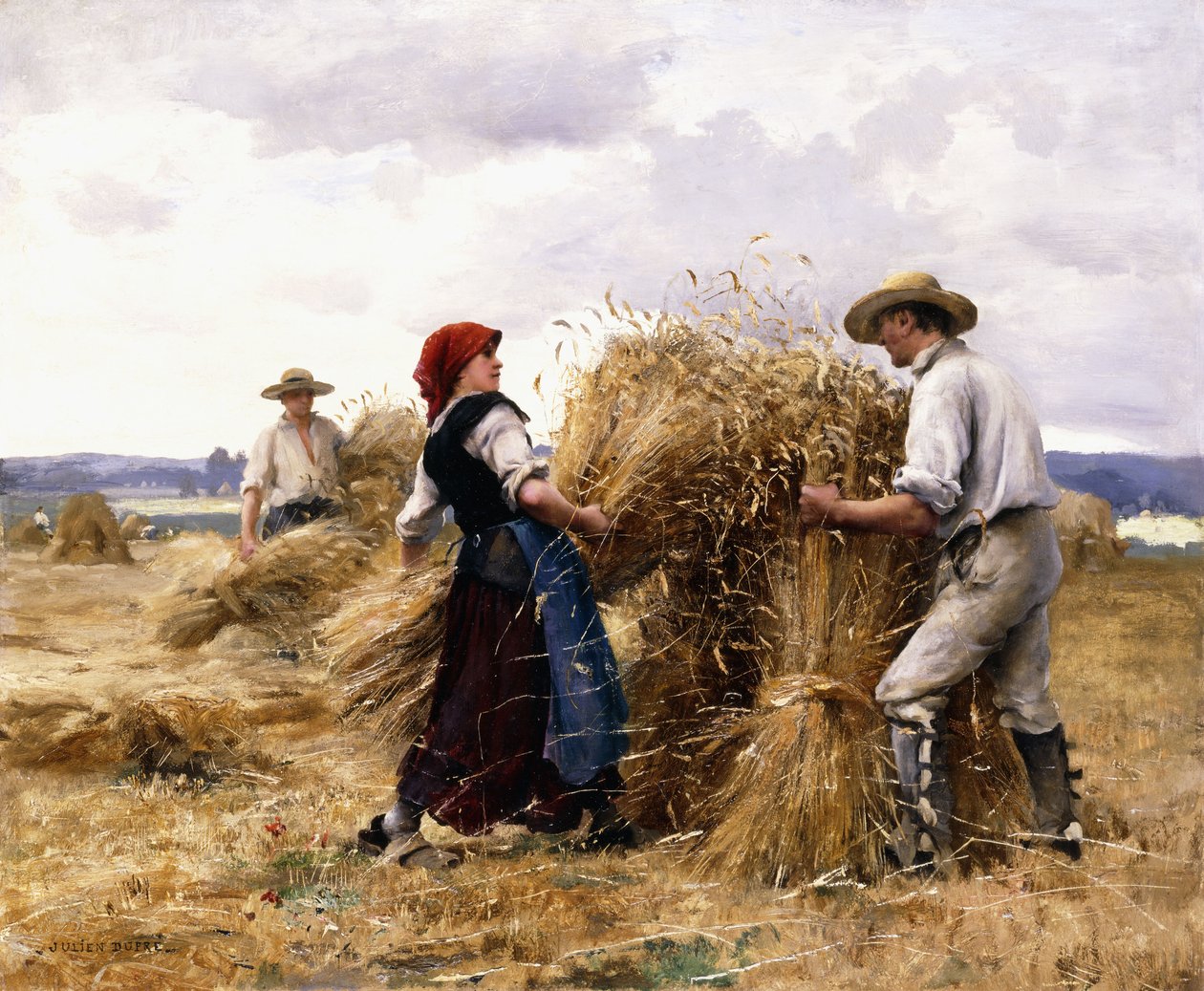 Stacking Hay by Julien Dupre