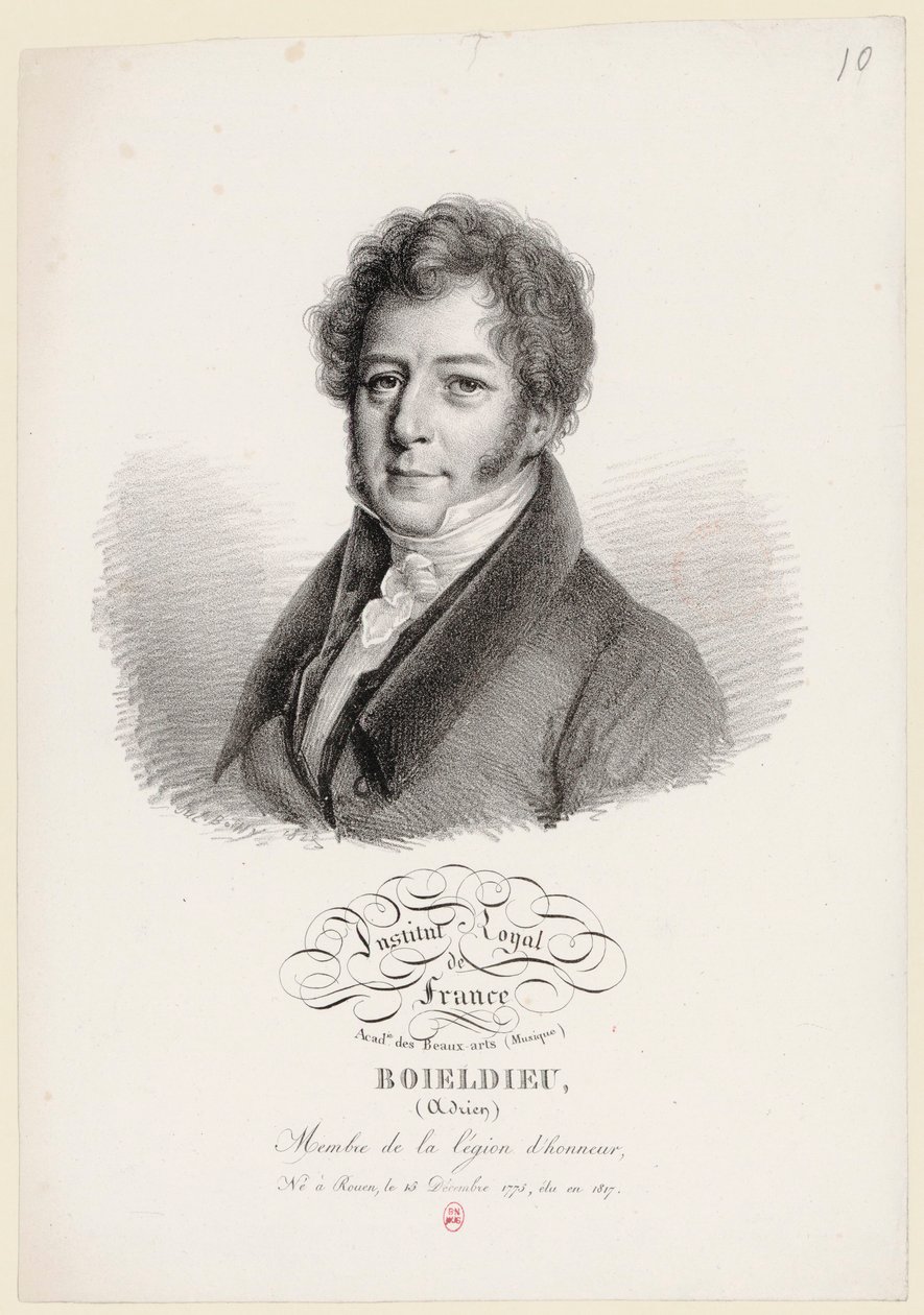 François Adrien Boieldieu by Julien Leopold Boilly