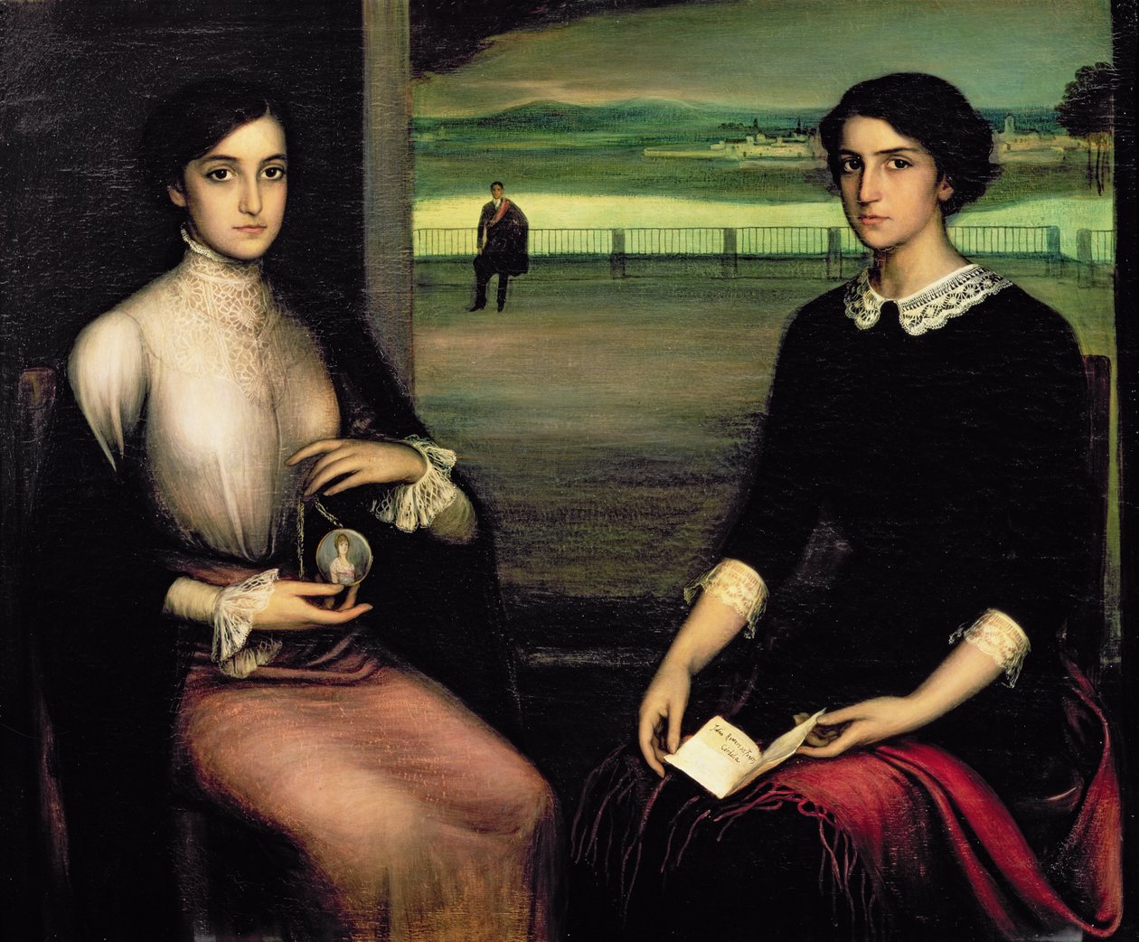 Portrait of Angeles and Fuensanta by Julio Romero de Torres