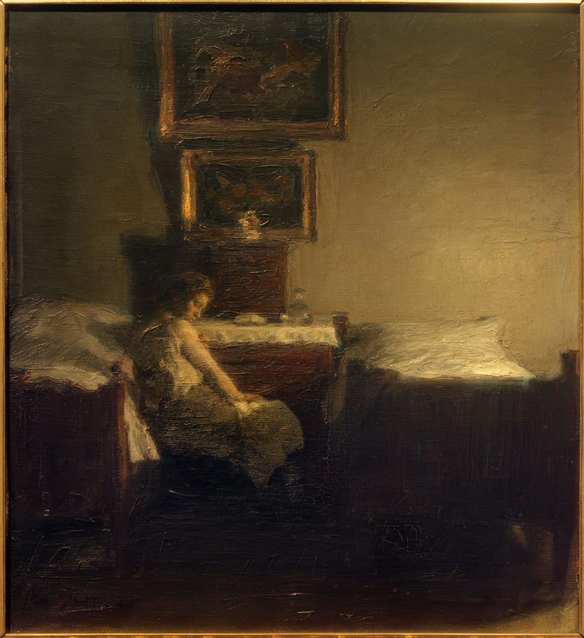 In the Bedroom by Julius Paulsen