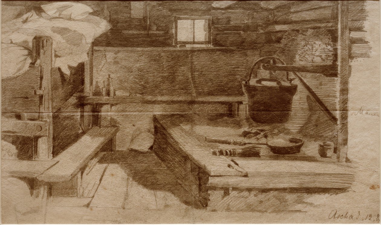 Interior of a Farmhouse by Julius Adam