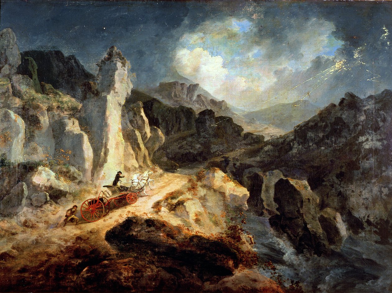 A Phaeton in a Thunderstorm by Julius Caesar Ibbetson