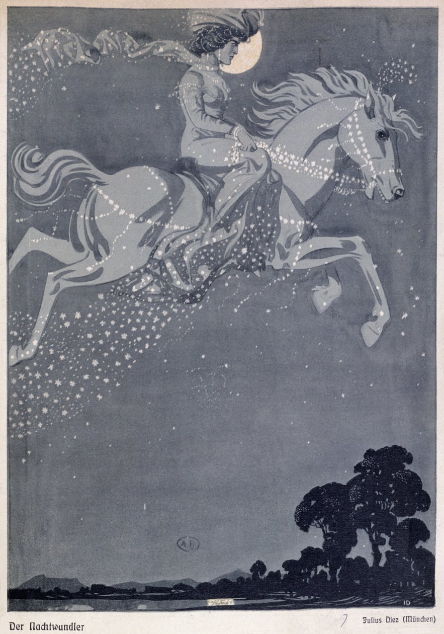 The Night Wanderer by Julius Diez