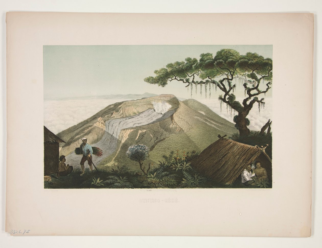 Mount Gede by Julius Friedrich Tempeltey