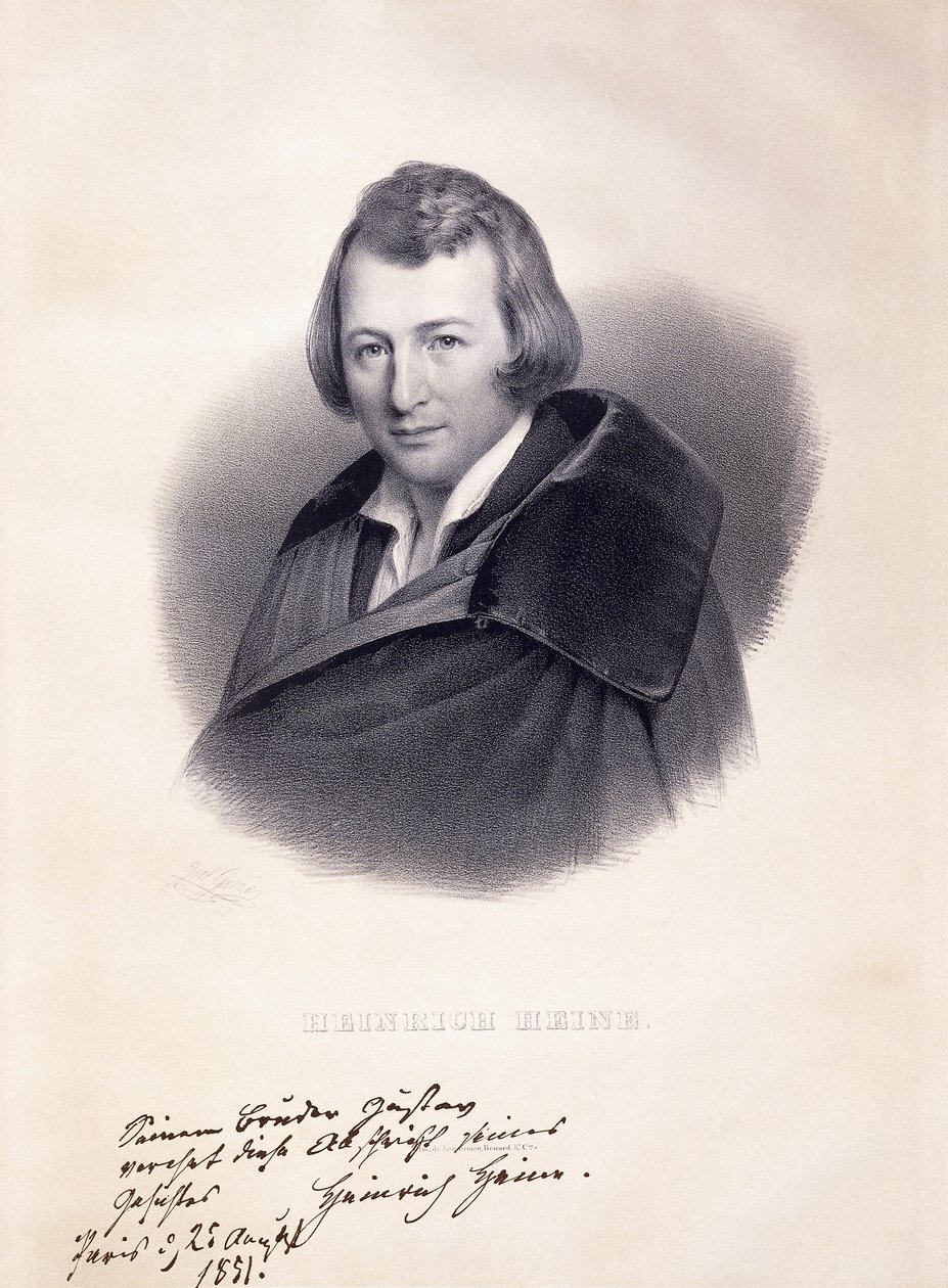 Portrait of Heinrich Heine by Julius Giere