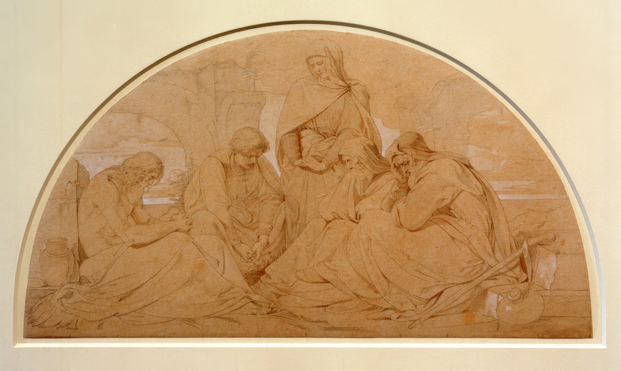 Job with His Friends by Julius Hubner