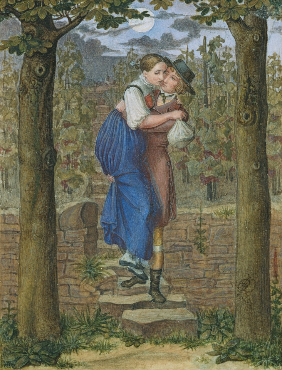 Hermann and Dorothea, 1828 by Julius Oldach