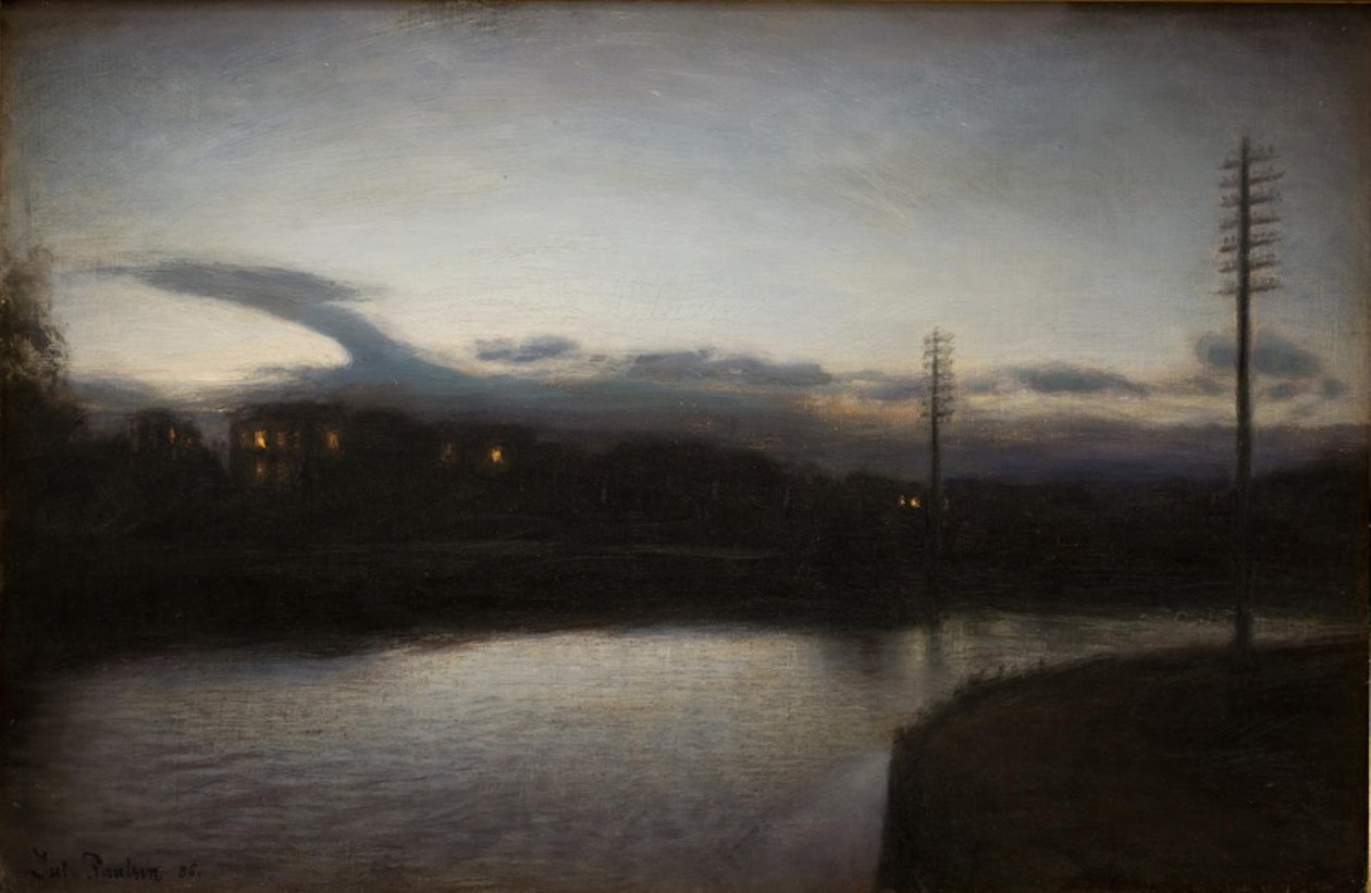 Evening Landscape by Julius Paulsen
