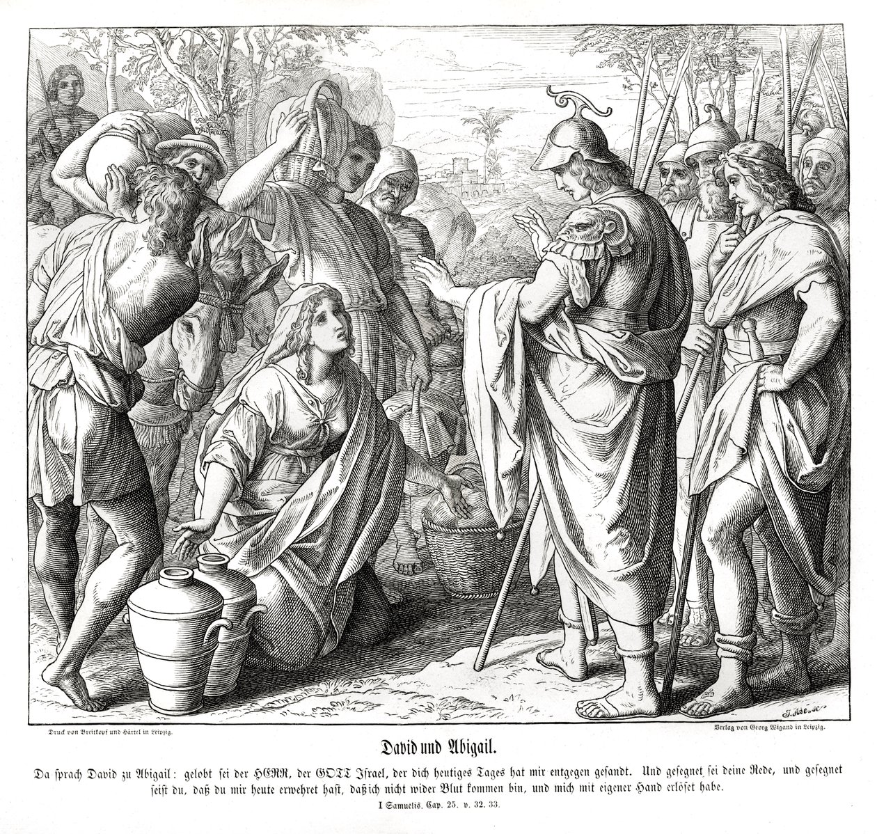 David and Abigail by Julius Schnorr von Carolsfeld