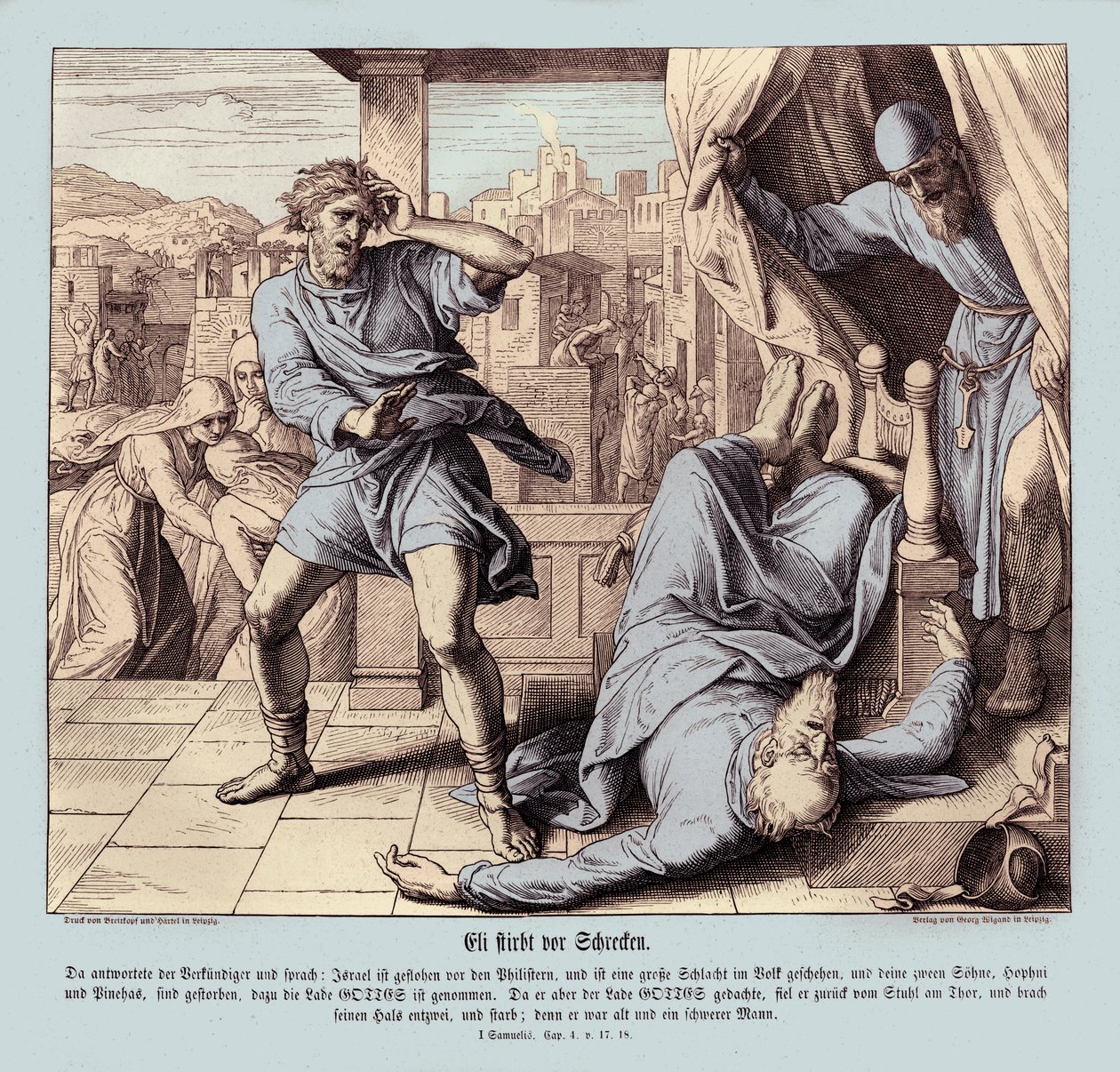 Death of Eli by Julius Schnorr von Carolsfeld