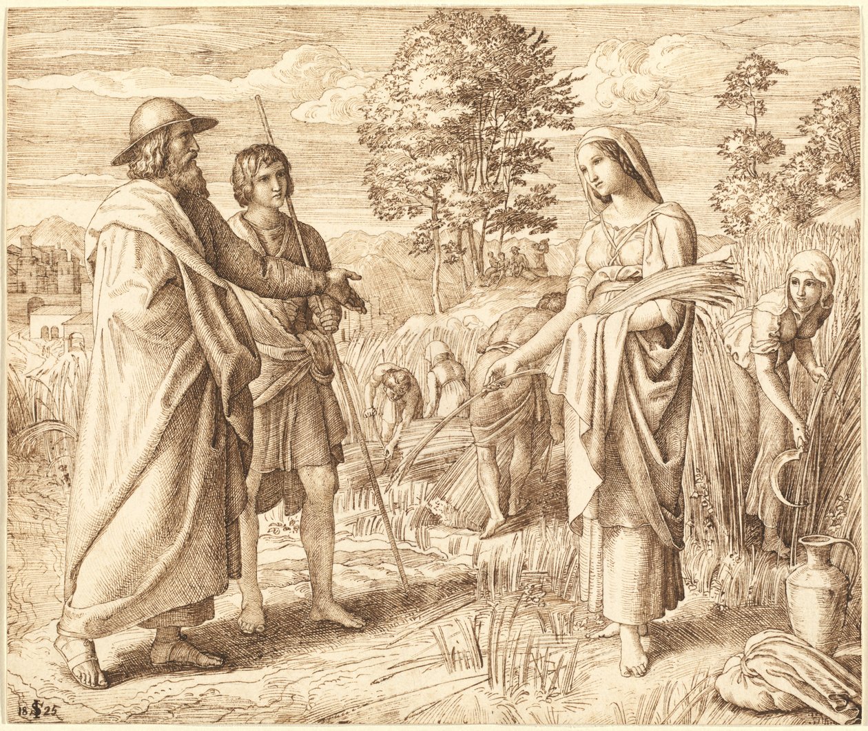 Ruth and Boaz by Julius Schnorr von Carolsfeld