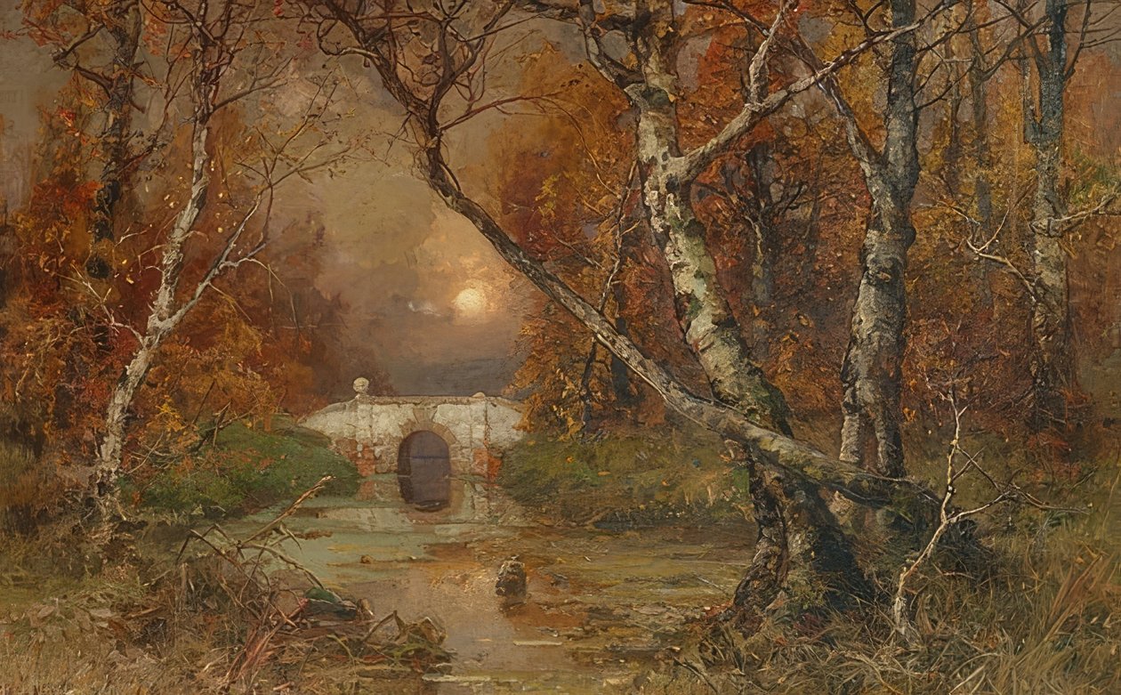 A Park. 1883 by Julius Sergius von Klever