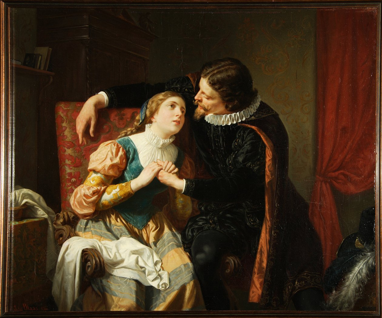 Egmont and Klärchen by Julius von Blaas