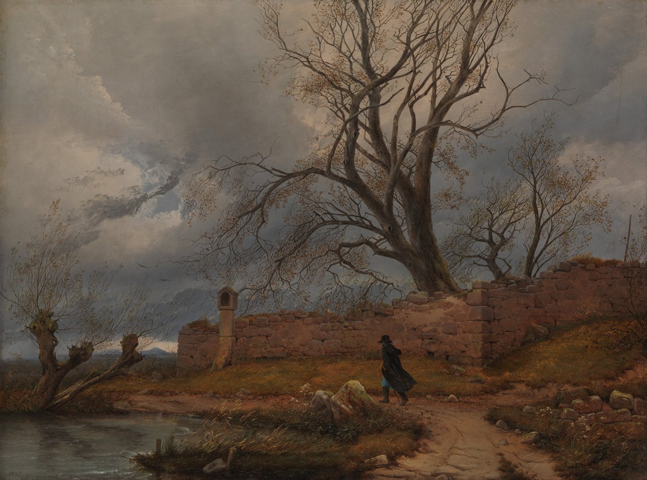 Wanderer in the Storm by Julius von Leypold