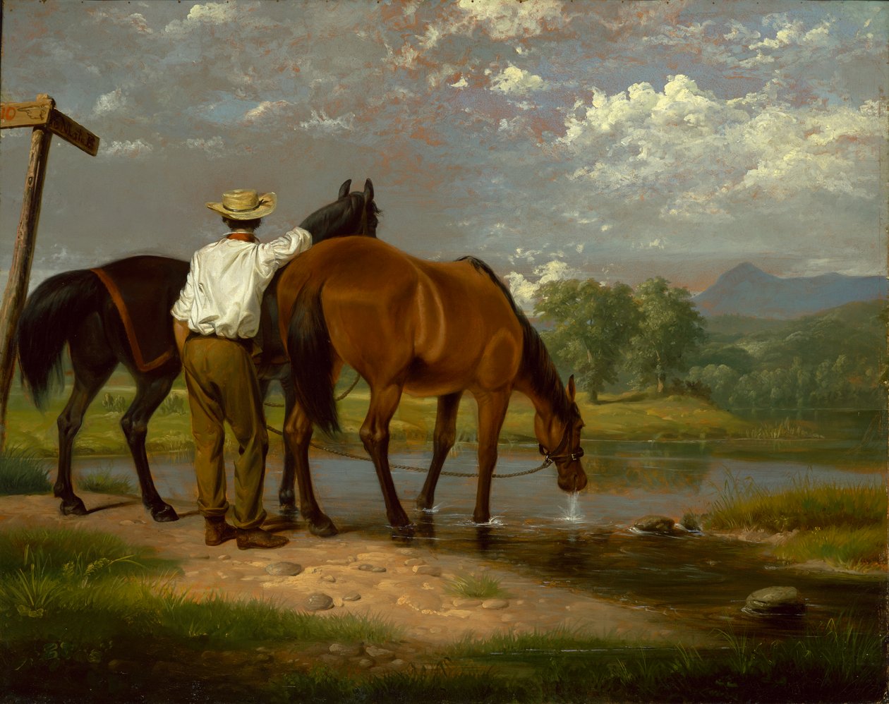 Watering Horses by Junius Brutus Stearns