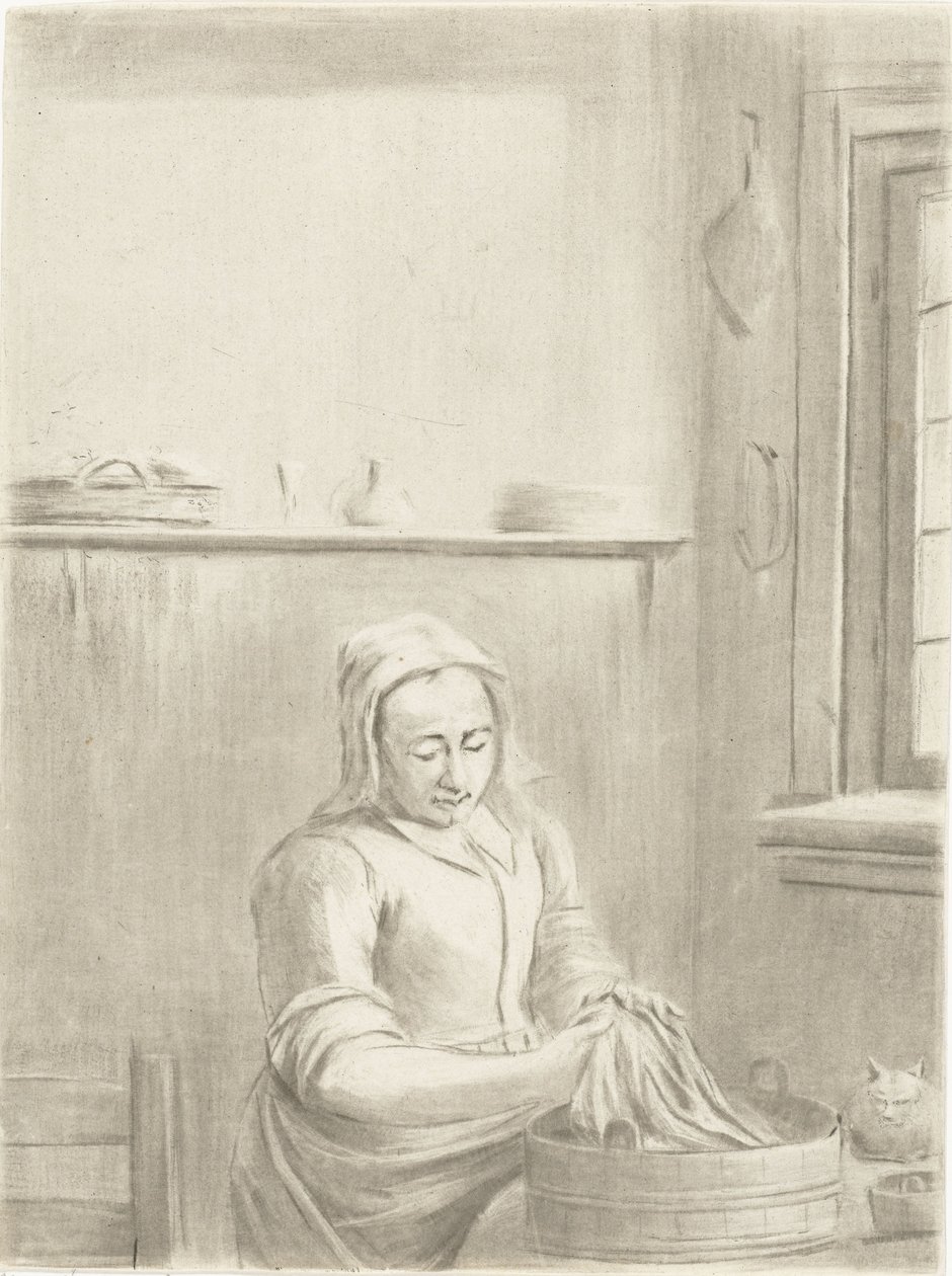 Kitchen Maid with Tub by Jurriaan Cootwijck
