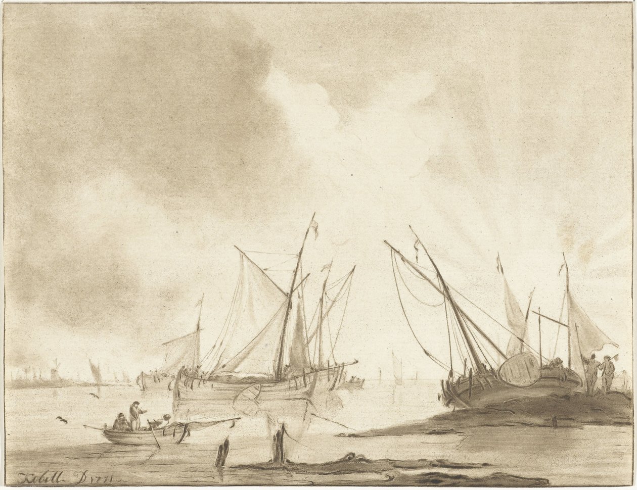 River Landscape by Jurriaan Cootwijck