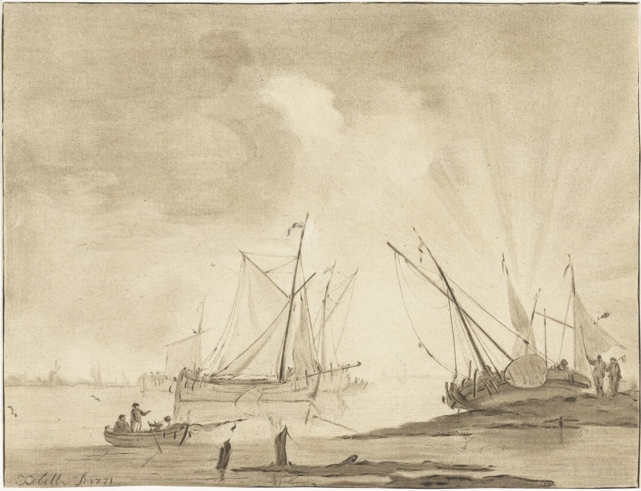 River Landscape by Jurriaan Cootwijck