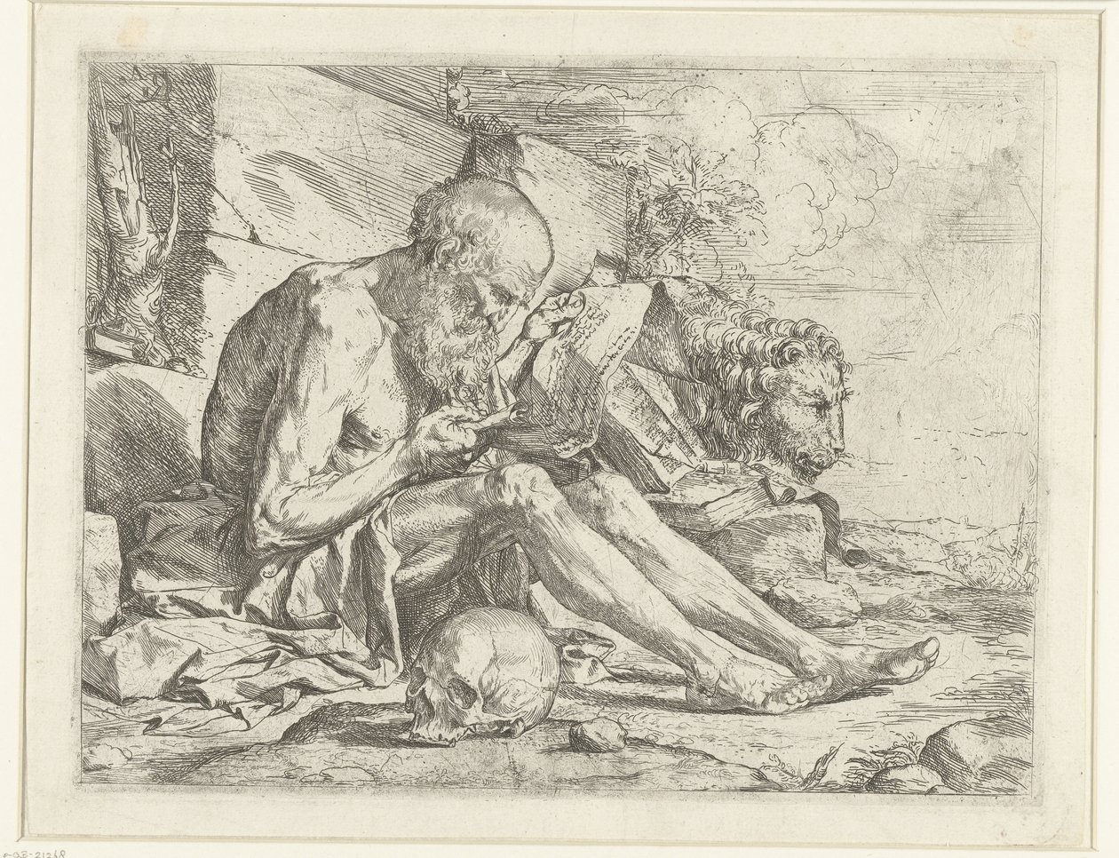 Saint Jerome Reading by Jusepe de Ribera