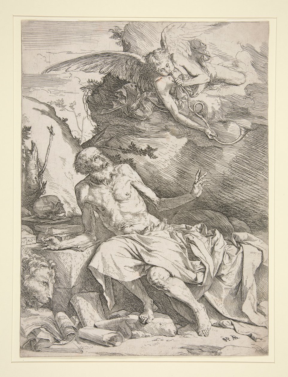 Saint Jerome with the Angel by Jusepe de Ribera