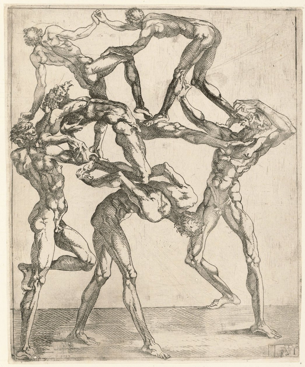 Pyramid of Men by Juste de Juste