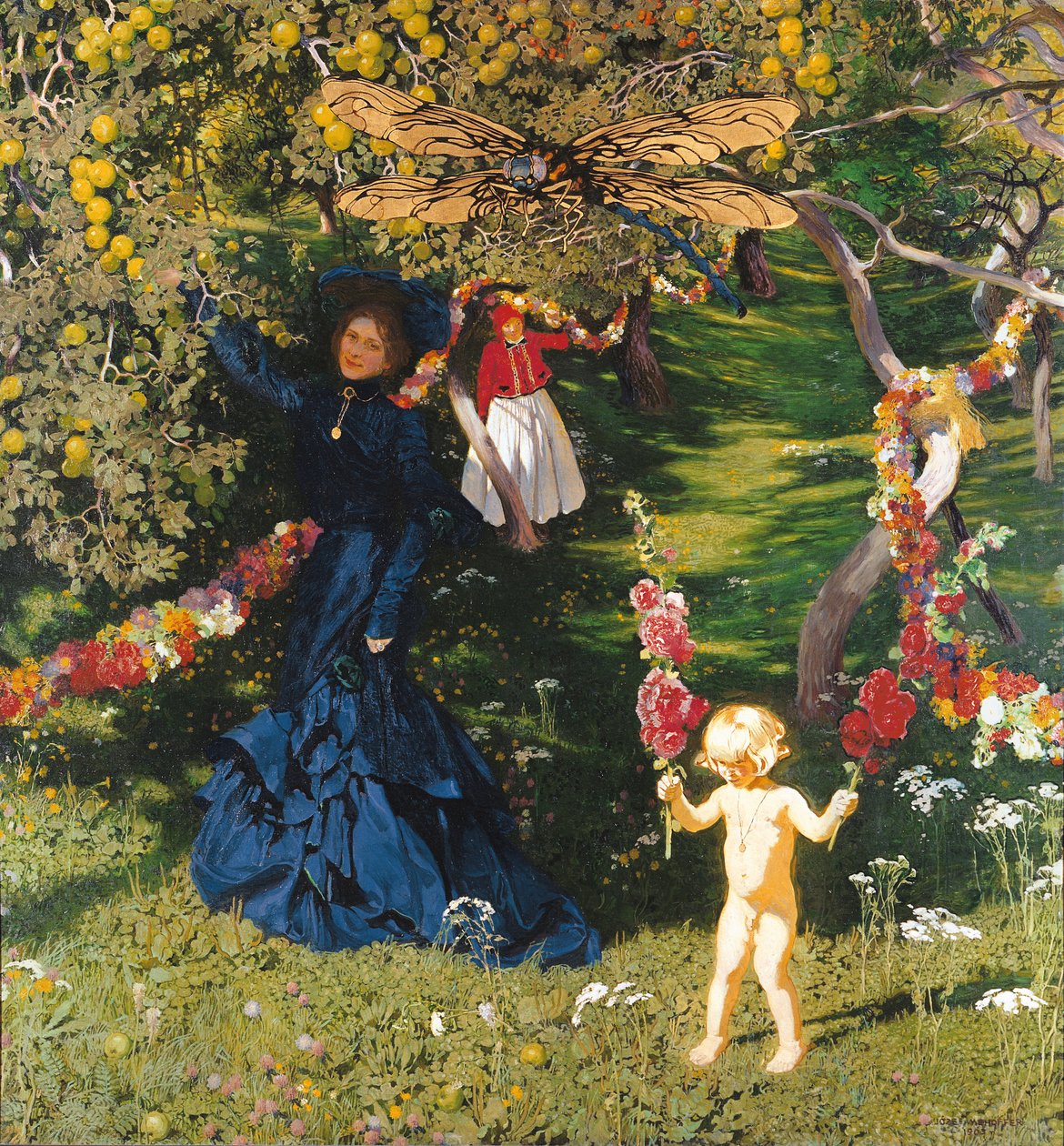 The Strange Garden by Józef Mehoffer