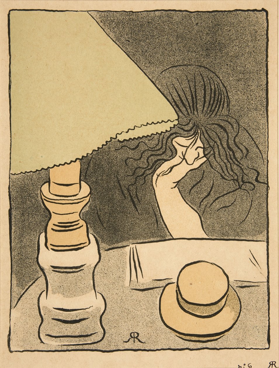 Femme et Lampe by József Rippl Rónai