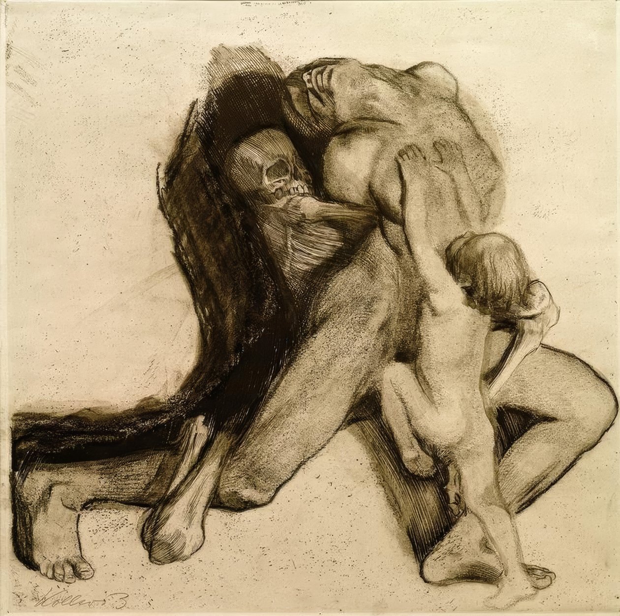 Death and Woman by Käthe Kollwitz