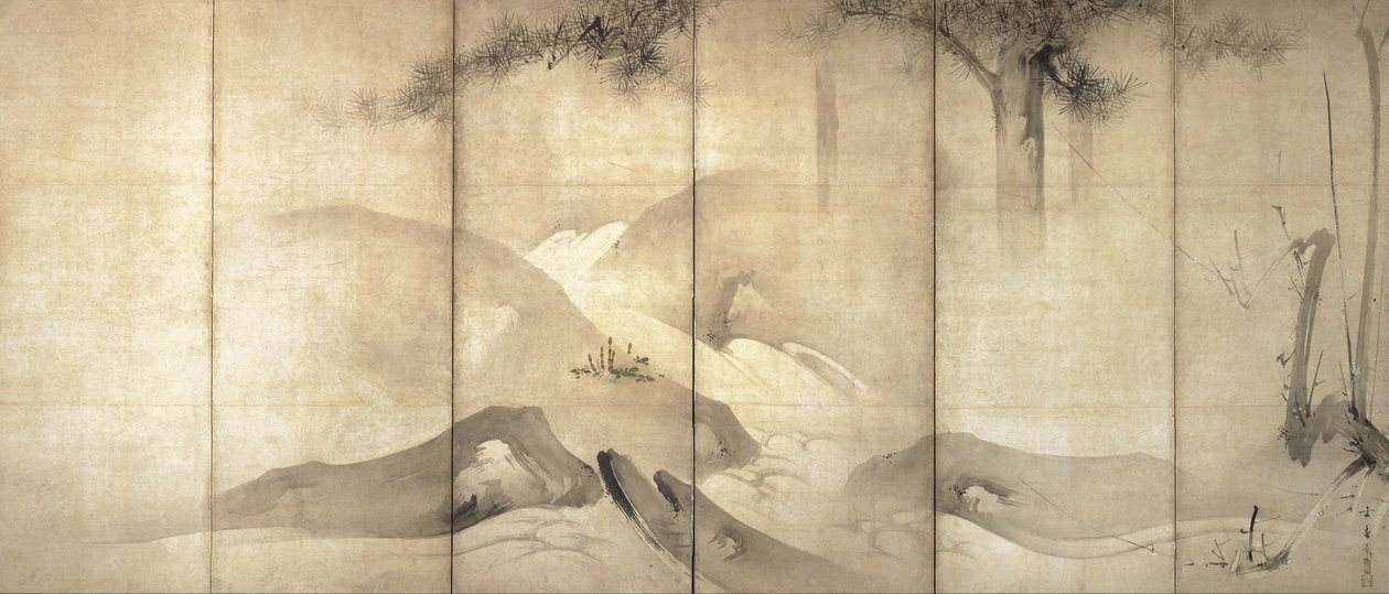 Pine and Plum by Moonlight by Kaiho Yusho