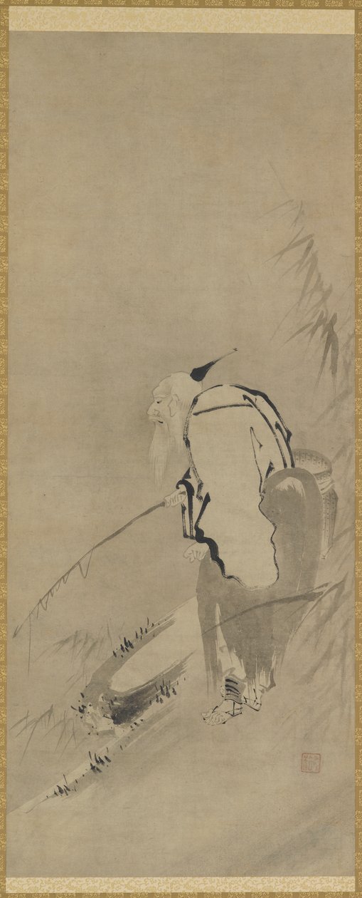 Chiang Tzu-ya Fishing by Kaiho Yusho