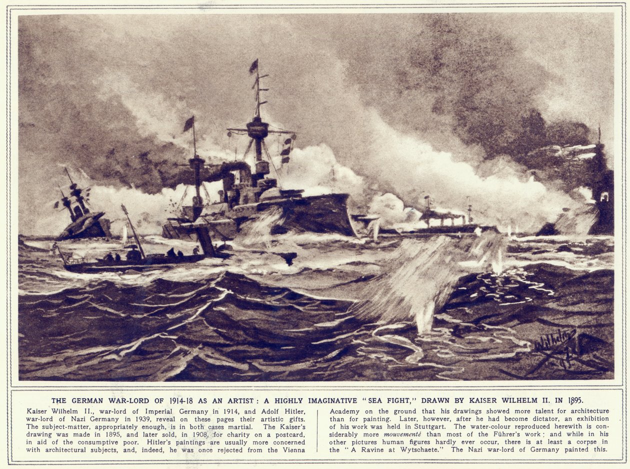 A Sea Fight, Painted in 1895 and Published in 