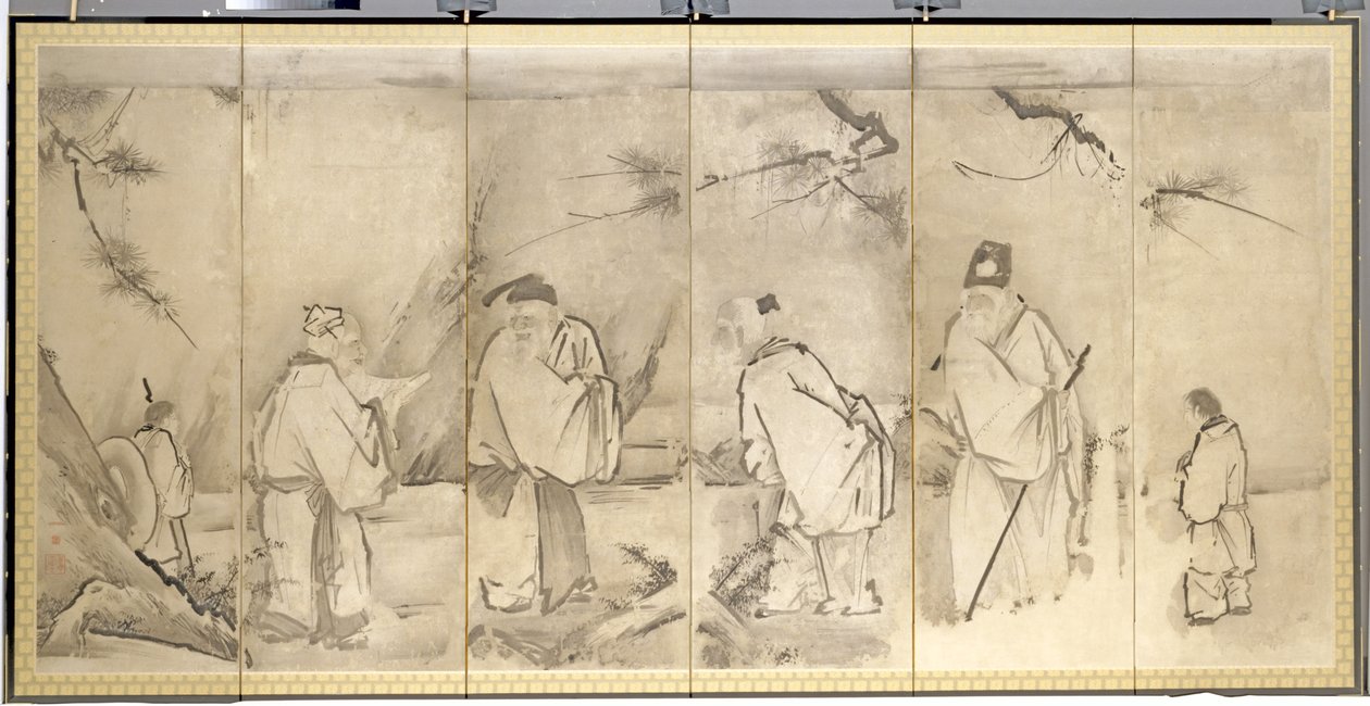 Four Elders of Mt. Shang by Kanō Tan’yū