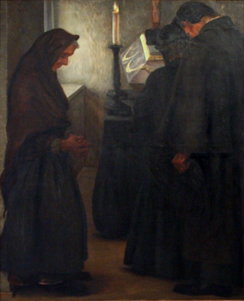 In the Mortuary by Karel Myslbek