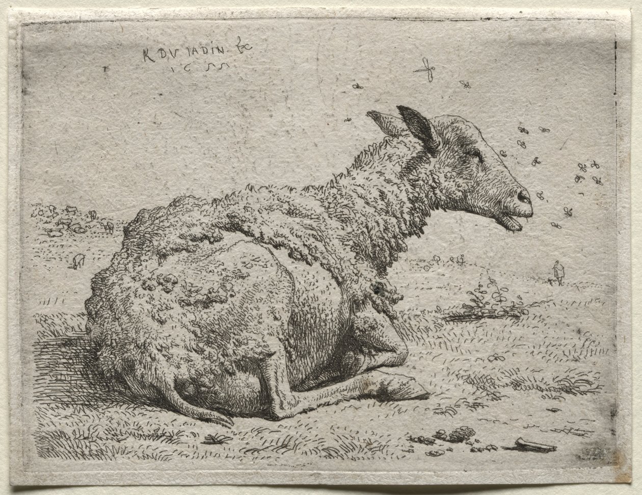 The Sheep and the Flies by Karel Dujardin