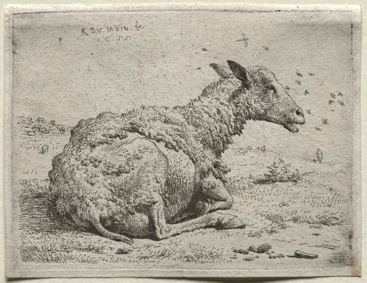 The Sheep and the Flies by Karel Dujardin