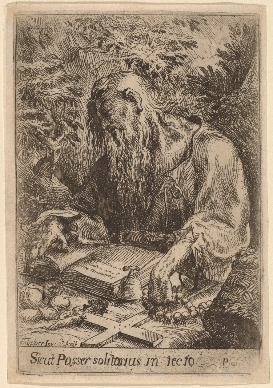 A Hermit Saint by Karel Frantisek Töpper