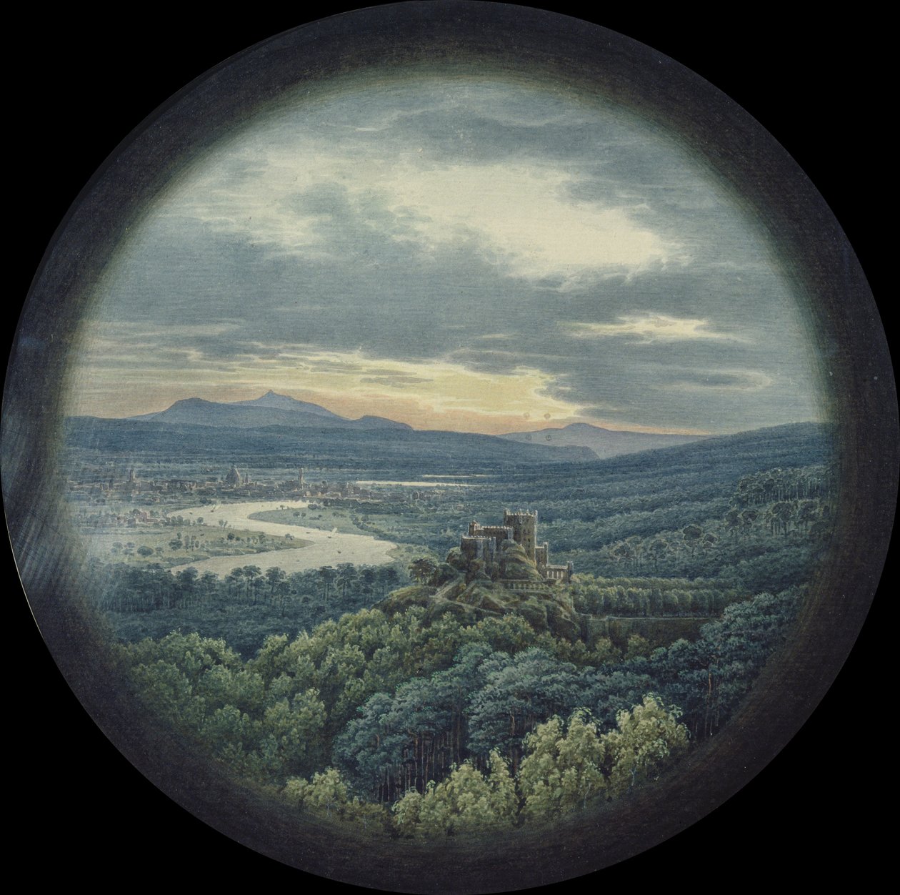 View of Dresden by Karl Friedrich Schinkel