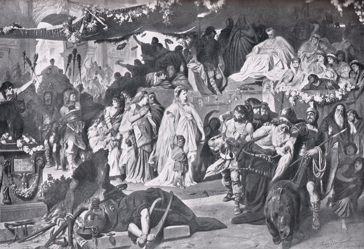 Thusnelda at the Triumph of Germanicus by Karl Theodor von Piloty