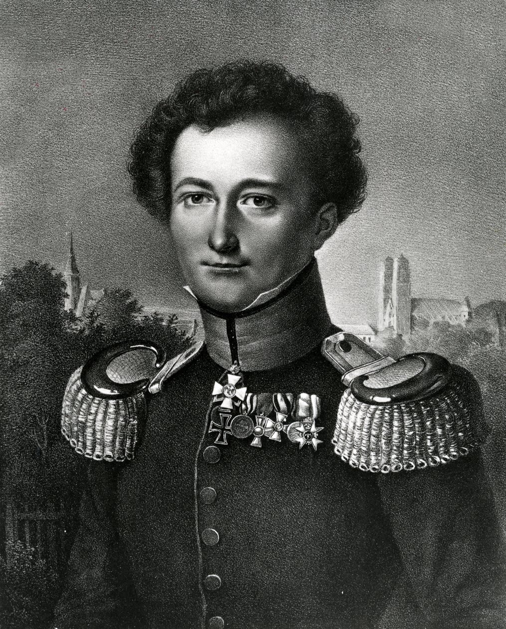 Carl von Clausewitz, Print Made by F. Michelis by Karl Wilhelm Wach
